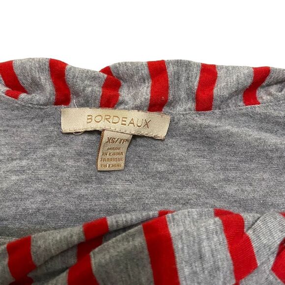 Bordeaux Women's Striped Long Sleeve Blouse Multicolor Size XS - Picture 3 of 6